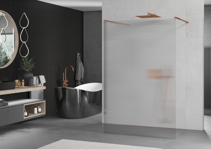 rose gold shower arms